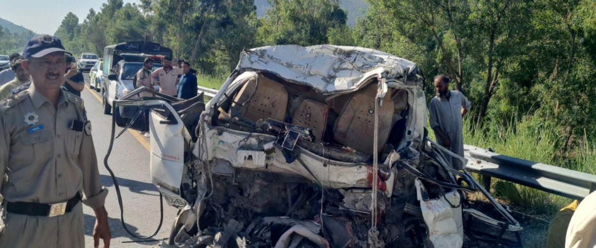 At Least 16 Killed, 7 Injured As Passenger Coach Collides With Parked Bus On Swat Motorway