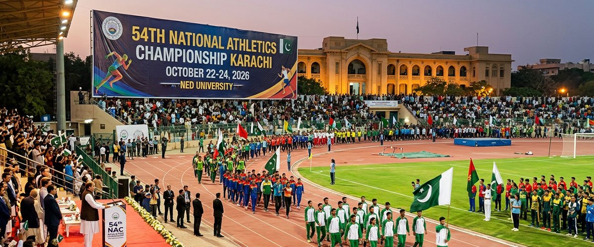 Karachi: 54th National Athletics Championship to Begin at NED University on October 22