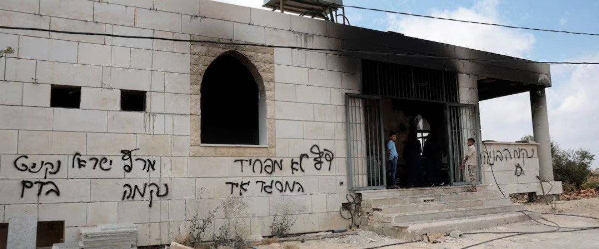 Israeli Settlers Accused of Setting Fire to West Bank Mosque